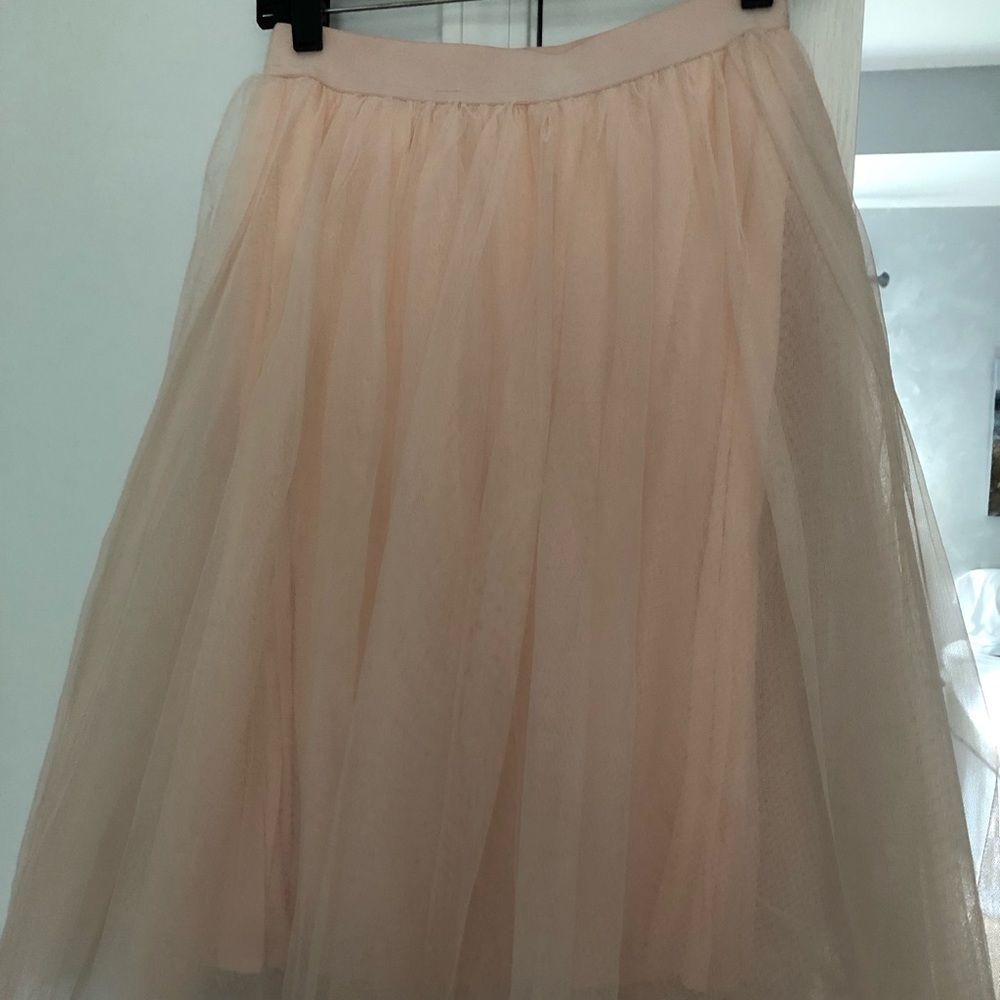 Blush tulle skirt